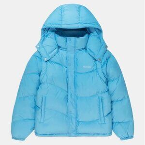 Madhappy Sky Blue Hooded Puffer Coat
